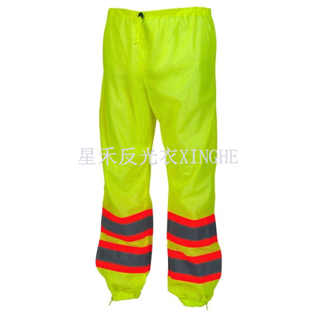 กางเกง High-Vis Lime ตัดเย็บด้วยสีตัดกัน