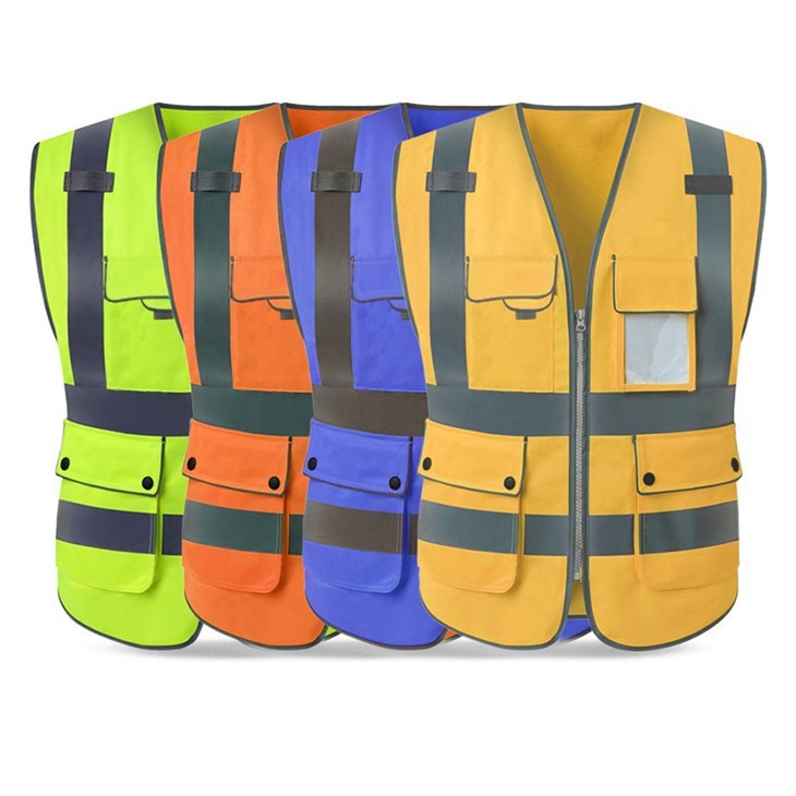 High Visibility Solid Safety Vest