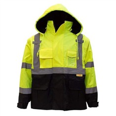 เสื้อแจ็คเก็ตนิรภัยสีดำ