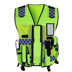 เสื้อชูชีพตำรวจสะท้อนแสงที่มองเห็นได้ชัดเจนยิ่งขึ้น