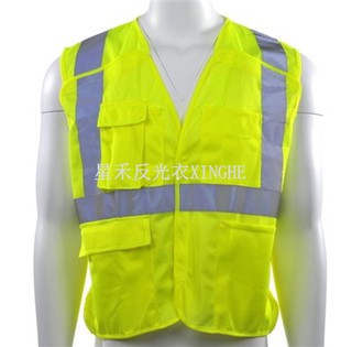 เสื้อกั๊กนิรภัยประเภท R คลาส 2 - ตะขอและห่วง 5-การปิดแบบแยกจุด